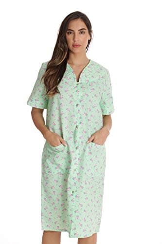 Dreamcrest Short Sleeve Seersucker Duster Coat with Pockets