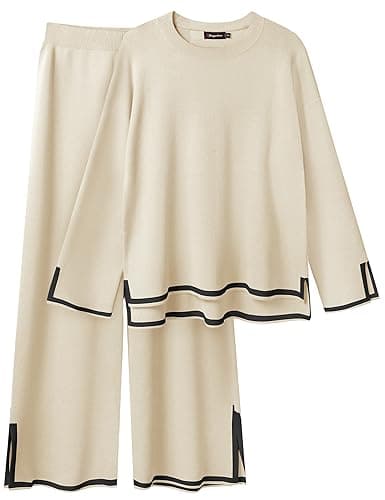 Bloggerlove Women's Knit 2 Piece Lounge Set