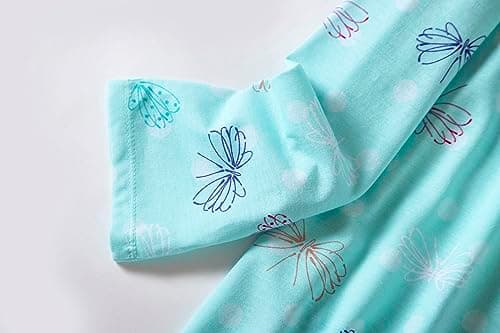 Inadays 3 Pack Women's Cotton Nightgowns Long Sleeves Fun Print Sleepwear