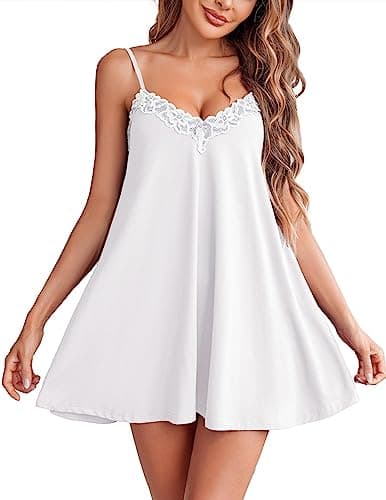 Elegant Lace Nightgown | Sexy Spaghetti Strap Cami Sleepwear