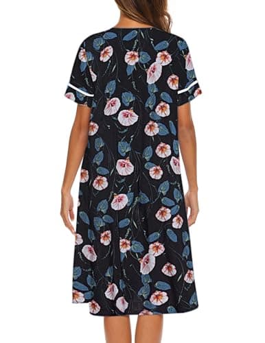 Ekouaer Women's Button Down House Dress with Pockets