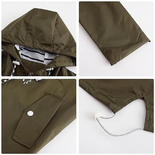 Women's Lightweight Waterproof Hooded Rain Jacket