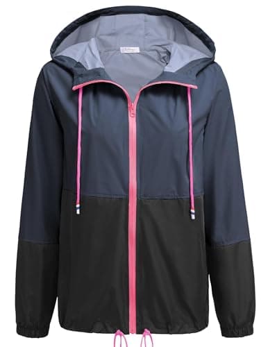 SoTeer Women's Waterproof Hooded Raincoat S-XXXL