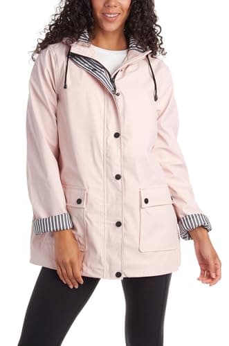 URBAN REPUBLIC Woman’s Water Resistant Rain Jacket with Pockets S-3XL
