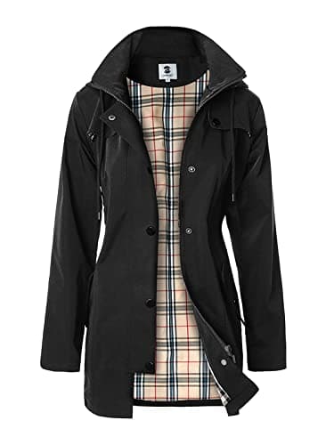 Women's Long Hooded Rain Jacket