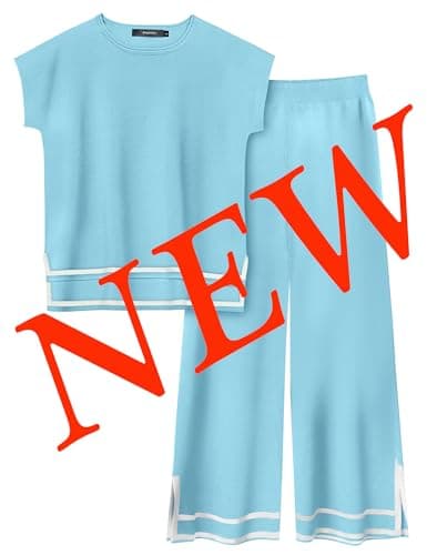 Bloggerlove Women's Knit 2 Piece Lounge Set
