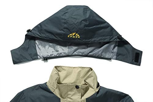 Spmor Women's Waterproof Windproof Hooded Rain Jacket