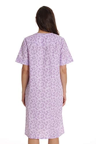 Dreamcrest Short Sleeve Seersucker Duster Coat with Pockets