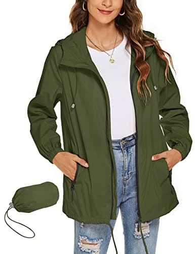 Avoogue Women's Waterproof Rain Jacket