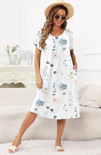 Disamer Women's Floral Sundresses with Pockets