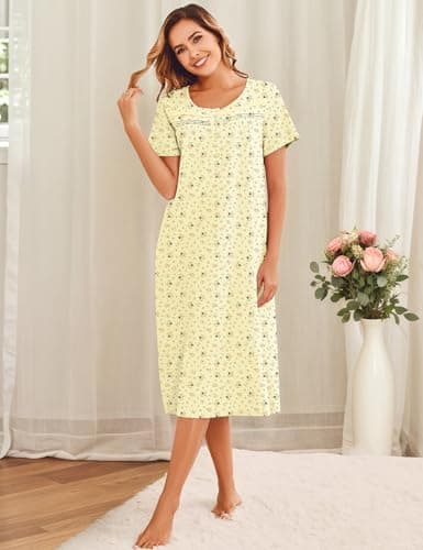 Bloggerlove Soft 100% Cotton Women's Nightgowns - Comfy Sleepwear for Comfortable Sleep
| Bloggerlove Women's Soft Cotton Nightgowns - Short/Long Sleeve Sleepwear for Relaxing Nights
| Bloggerlove Women's Nightgowns - 100% Cotton Comfy Sleepwear in