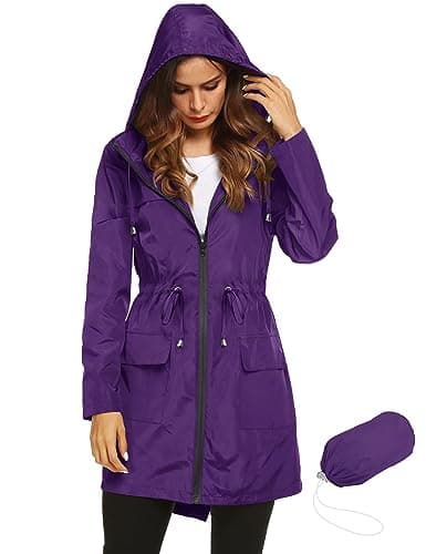 Women's Lightweight Waterproof Rain Jacket