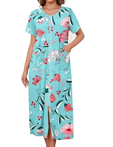 Bloggerlove Zipper Front Robes for Women