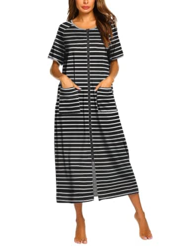 Ekouaer Women's Full Length Housecoat with Pockets