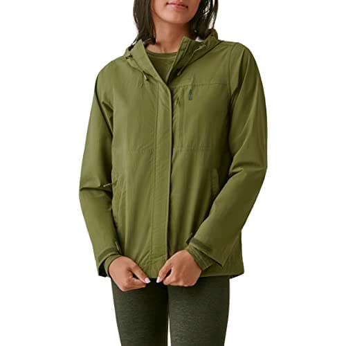 BASS OUTDOOR Women's Hooded Woven Rain Jacket