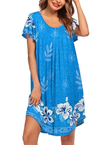 Ekouaer Soft Sleepwear Nightgown for Women
| Ekouaer Pleated Sleep Shirt S-3XL
| Ekouaer Short Sleeve Sleep Dress for Women S-3XL