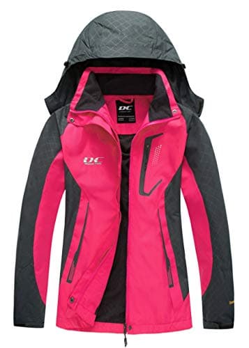 Diamond Candy Women's Lightweight Waterproof Rain Jacket with Hood