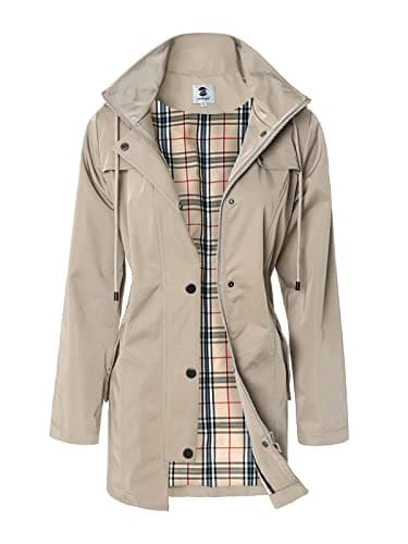 Women's Long Hooded Rain Jacket