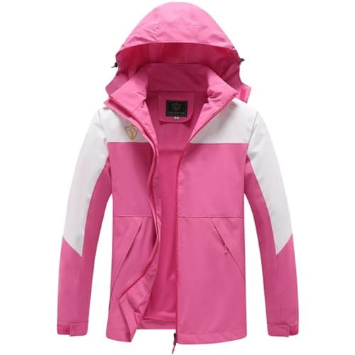 GIISAM Women's Waterproof Lightweight Rain Jacket with Hood