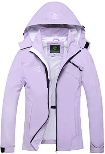 GIISAM Women's Lightweight Waterproof Rain Jacket with Hood