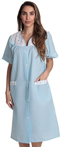 Dreamcrest Short Sleeve Duster Housecoat for Women