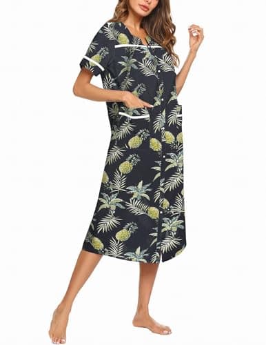 Ekouaer Women's Short Sleeve House Dress