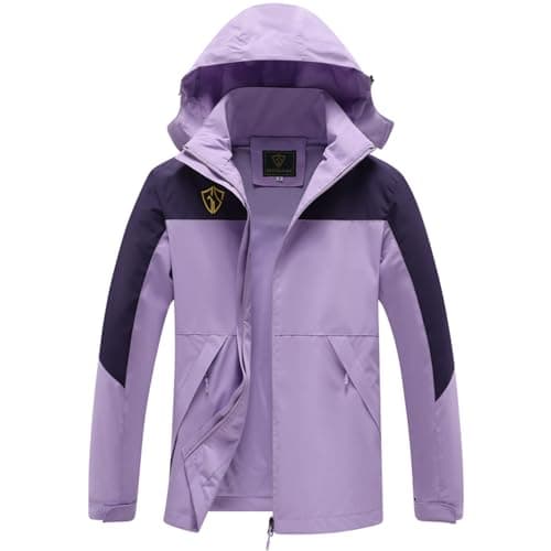 GIISAM Women's Waterproof Lightweight Rain Jacket with Hood