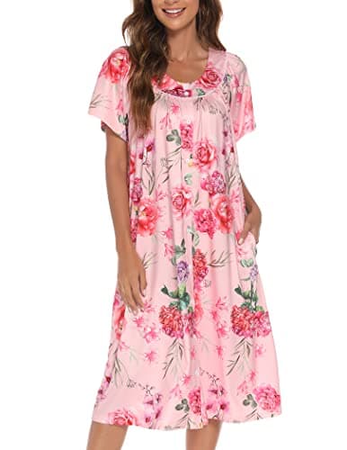Yozly Short Sleeve House Dress for Women