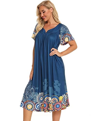 Stylish House Dresses for Women with Pockets - Sizes S-XXL
