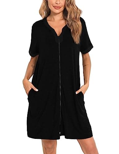 Women's Zipper Front House Coat