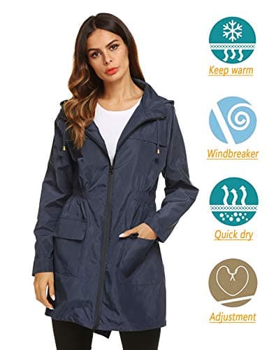 Women's Lightweight Waterproof Rain Jacket