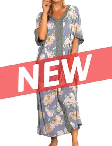 Bloggerlove Women Nightgowns Cotton Sleepwear