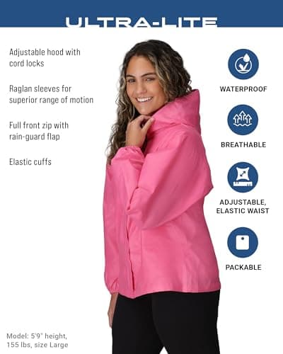 FROGG TOGGS Women's Ultra-lite2 Waterproof Breathable Rain Jacket