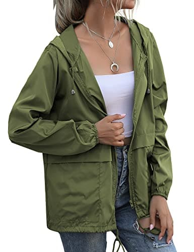 Zcfire Women's Lightweight Waterproof Raincoat S-XXL