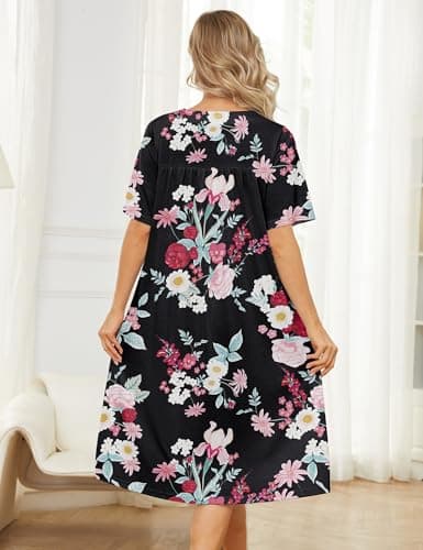 Bloggerlove House Dresses for Women with Pockets