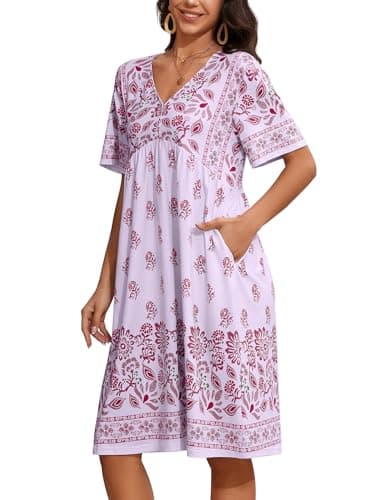 Floral Print Mumu Dress for Women S-3XL
