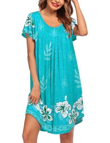 Ekouaer Soft Sleepwear Nightgown for Women
| Ekouaer Pleated Sleep Shirt S-3XL
| Ekouaer Short Sleeve Sleep Dress for Women S-3XL