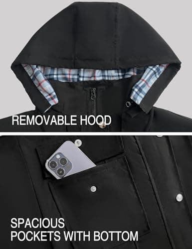 Women's Lightweight Raincoat | S-XXL Plaid Hooded Waterproof:Trench Coat by Bloggerlove