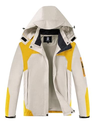 SaphiRose Women's Lightweight Waterproof Raincoat with Removable Hood