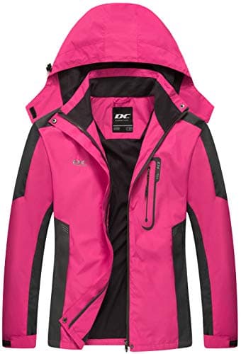 Diamond Candy Lightweight Waterproof Rain Jacket for Women Outdoor Hiking & Skiing