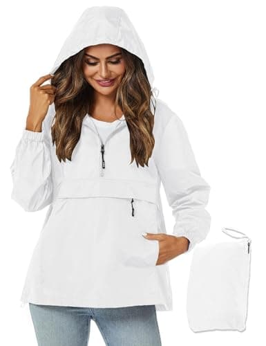 Avoogue Womens Waterproof Hooded Rain Jacket