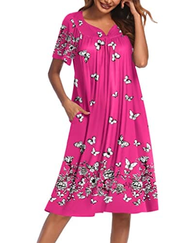 Ekouaer Women's House Dress with Pockets