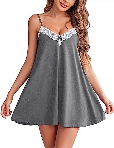 Elegant Lace Nightgown | Sexy Spaghetti Strap Cami Sleepwear