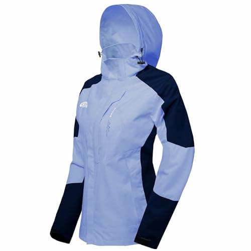 Ginsiom Women's Lightweight Waterproof Rain Jacket with Hood