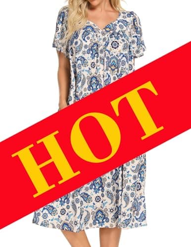 Stylish House Dresses for Women with Pockets - Sizes S-XXL
