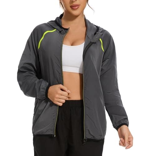Ningmi Women's Waterproof Hooded Windbreaker Raincoat for Outdoor Hiking