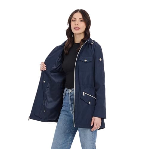 Michael Kors Women's Hooded Anorak Raincoat