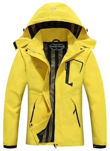 MOERDENG Women's Lightweight Waterproof Hooded Raincoat for Outdoor & Cycling