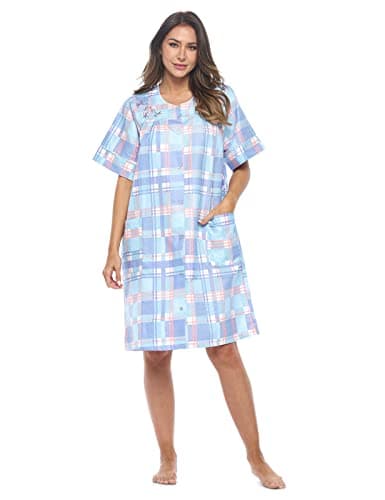 Casual Women's Snaps Front Closure House Dress