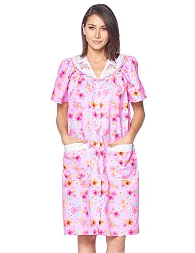 Casual Women's Snaps Front Closure House Dress